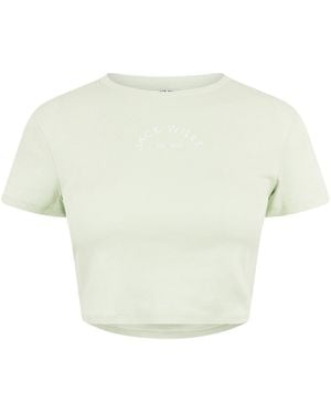 Jack Wills Cropped Baby Tee Ladies - White