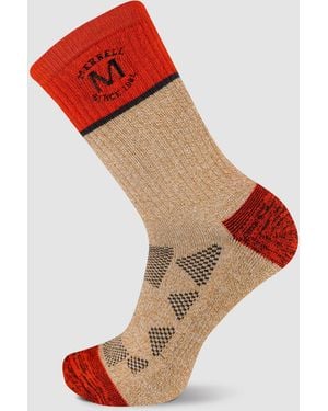 Merrell Moab Hiking Crew Walking Sock - Red