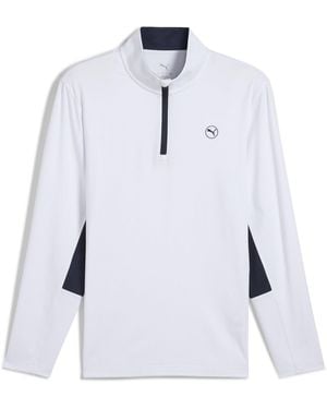 PUMA Pure Quarter-Zip Pullover Jumper - Blue