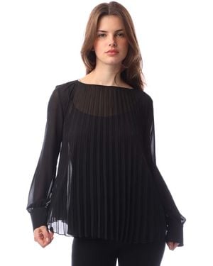 BOSS Ipuna Long Sleeve Blouse - Black