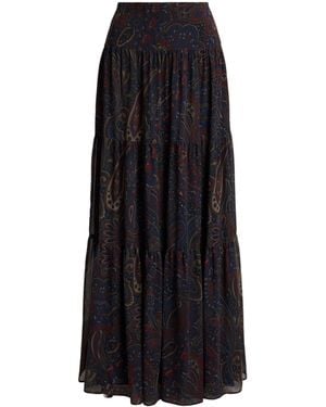 Ralph Lauren Lrl A-Line Skirt Ld64 - Black