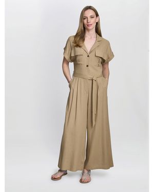 Gina Bacconi Carmela Linen Jumpsuit - Natural