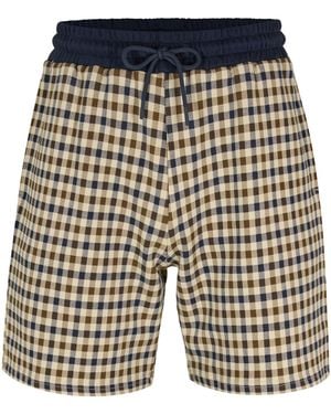 Aquascutum Fleece Jogger Shorts - Blue