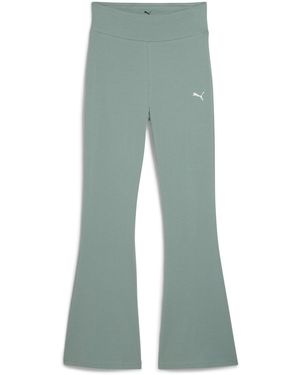 PUMA Ess High-Waist Flared Leggings Trousers - Blue