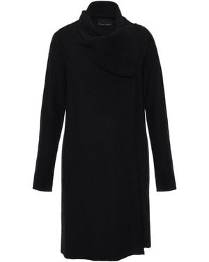Phase Eight Bellona Wool Blend Wrap Around Coat - Black