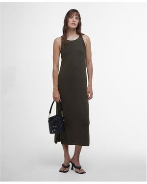 Barbour Dakota Knitted Midi Dress - Black