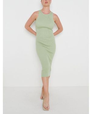 Pretty Lavish Knitted Jumper Dress - Green