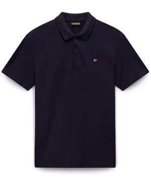 Napapijri Ealis Pique Polo Shirt - Blue