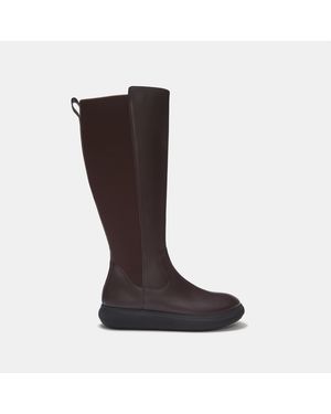 Fitflop Iq-Comff Leather Knee-High Boots - Brown
