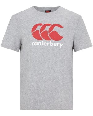 Canterbury Large Logo T Shirt - Grey
