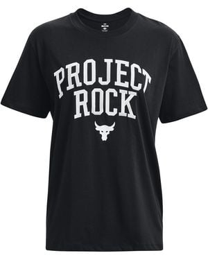 Under Armour Project Rock Heavyweight Campus T-Shirt - Black