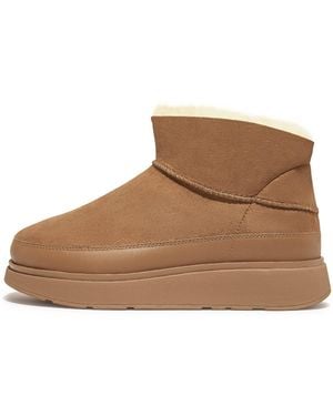 Fitflop Gen-Ff Ultra-Mini Shearling Boots - Brown