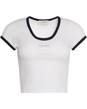 Calvin Klein Baby Tee - White