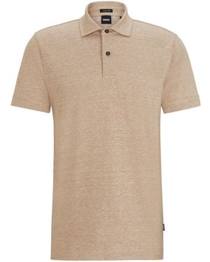 BOSS Hbb Press 56 Short-Sleeve Polo Shirt - Natural