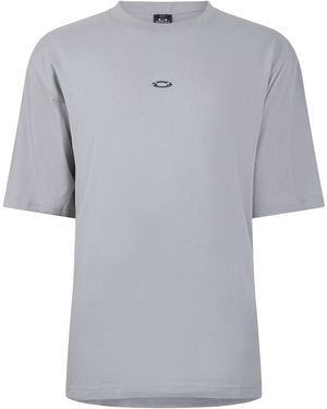 Oakley Metal Rise Cotton Short-Sleeve Oversized T-Shirt - Grey