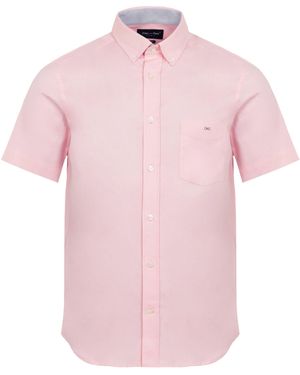 Eden Park Short Sleeved Cotton Shirt - Pink