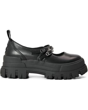 Buffalo Aspha Side Plate Ballet Court Shoes - Black