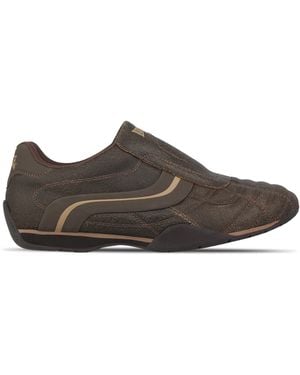 Lonsdale London Camden Slip Trainers - Brown