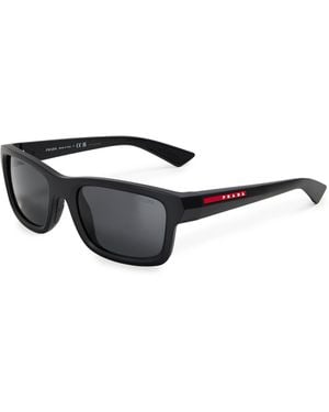 Prada 0Ps B10S Rectangle Sunglasses - Black