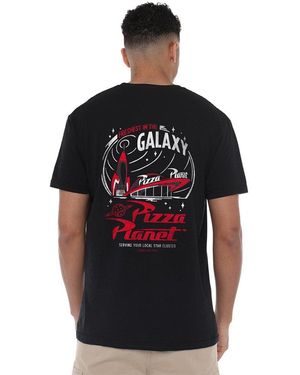 Disney Toy Story Pizza Planet Freshest Front Back T-Shirt - Black