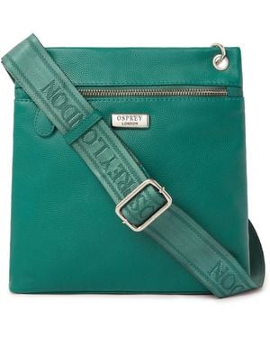 Osprey Miami Leather Crossbody Bag - Green