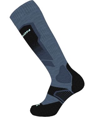 Salomon S Max Over The Knee Ski Socks - Blue
