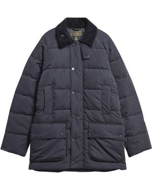 Barbour Beaufort Puffer Thigh-Length Jacket - Blue