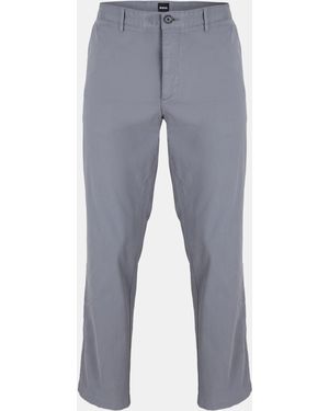 BOSS Crigan3 Straight Leg Trousers - Blue
