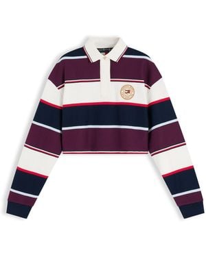Tommy Hilfiger Arch Cotton Crew-Neck Short-Sleeve T-Shirt - Blue