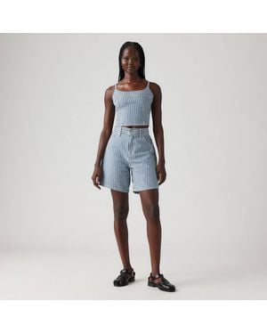 Levi's High Baggy Luxury Denim Shorts - Blue
