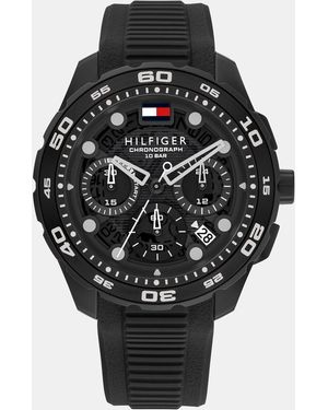 Tommy Hilfiger Silicone Watch - Black
