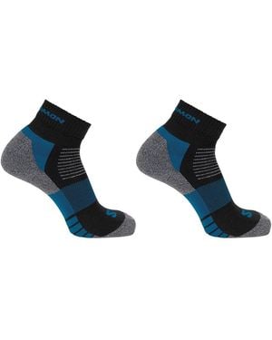 Salomon Merino Quarter 2 Pack Walking Socks - Blue