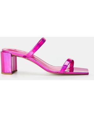 BY FAR Block Heel Court Shoes - Pink
