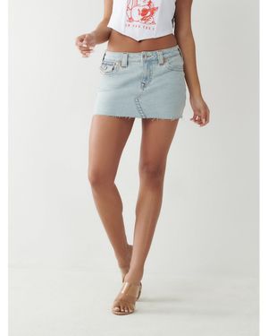 TRUE RELIGION Sadie Denim Skirt - Blue