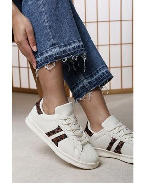 Where's That From Yamileth Stripe Panel Detailed Trainer - Blue