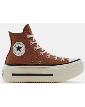 Converse Chuck Taylor All Star Lif Canvas High-Top Trainers - Brown