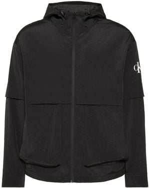 Calvin Klein Ckj Ripstop Windbrkr Sn62 - Black