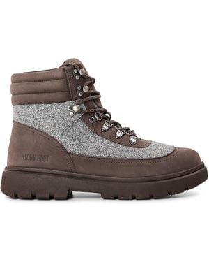 Moon Boot Mn Bt Combat Boot Fe Sn71 - Brown