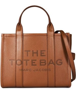 Marc Jacobs Medium Leather Tote Bag - Brown