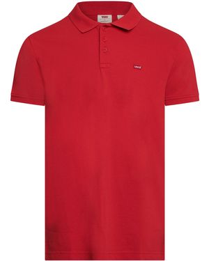 Levi's Housemark Short Sleeve Polo Shirt - Red