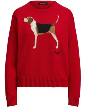 Ralph Lauren Crew Neck Jumper - Red