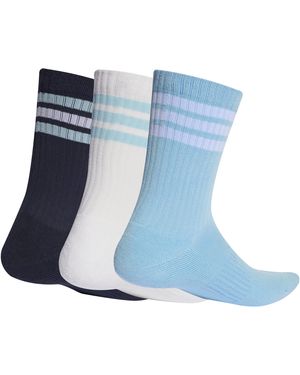 adidas 3-Pack Crew Socks Adults - Blue
