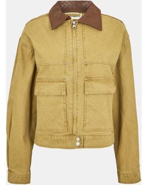The Couture Club Couture Club Structured Tailored Fit Barn Jacket - Yellow