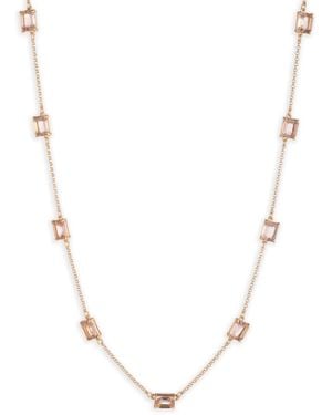 Ralph Lauren Rose Stone Necklace - Metallic