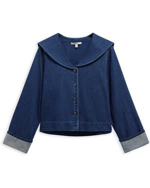 Barbour Long Sleeve Denim Shirt - Blue