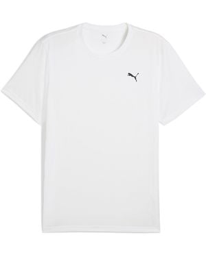 PUMA M Tad Essentials Solid Cat Tee (Lc S T Shirt - White