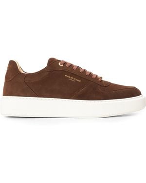 Android Homme Manhattan Suede Low-Top Trainers - Brown