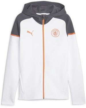 PUMA Mcfc Casuals Hooded Jkt Hoody - White