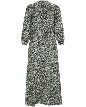 BOSS C Dozia Wrap Design Dress - Grey