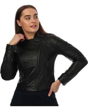 Elle Armin Leather Jacket - Black